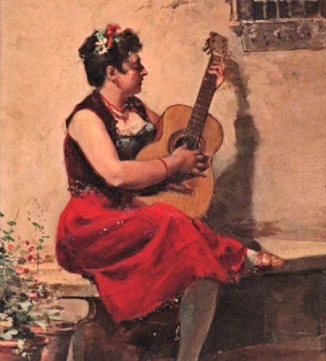 La guitarrista