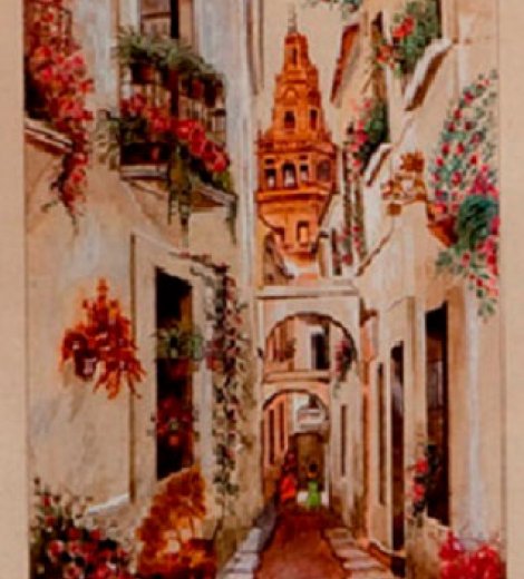 Callejón de las flores, Córdoba, España