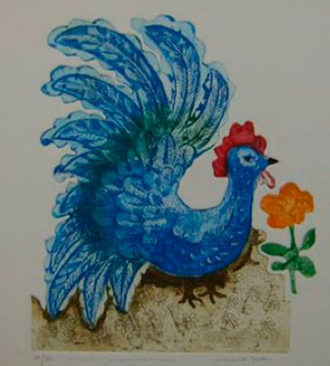 Mi gallo azul