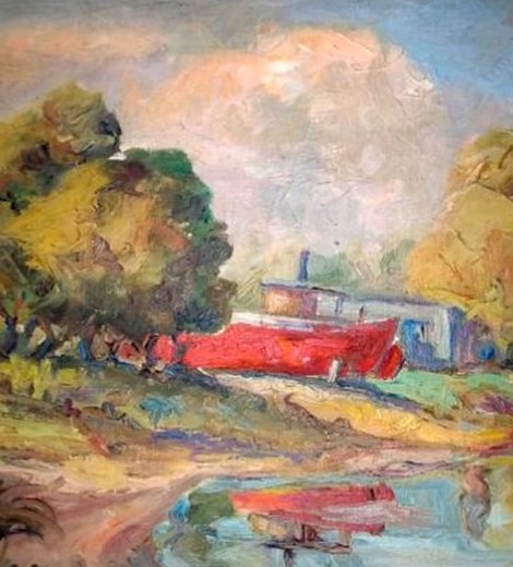 Astillero en la isla, detalle