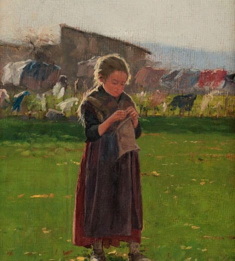 Niña en el mundo rural