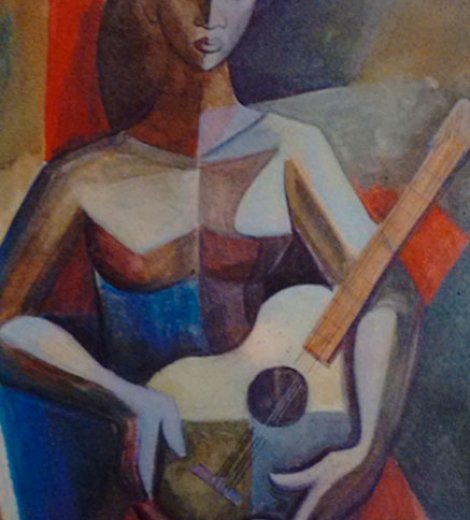 Mujer con guitarra