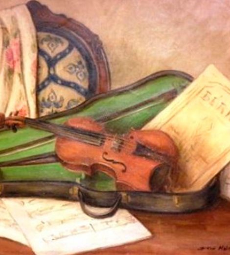 Violín y partitura