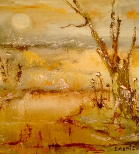 Paisaje con cardos