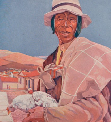 Un gallero de Tilcara