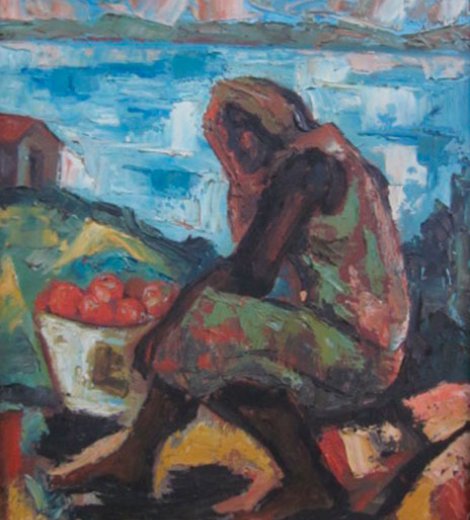Vendedora de manzanas
