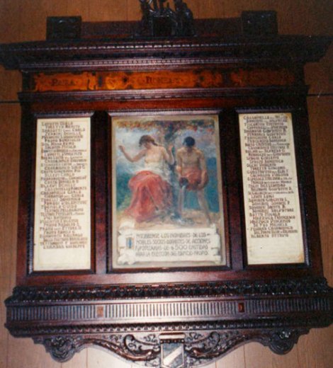 Retablo Socios Fundadores del Círculo Italiano