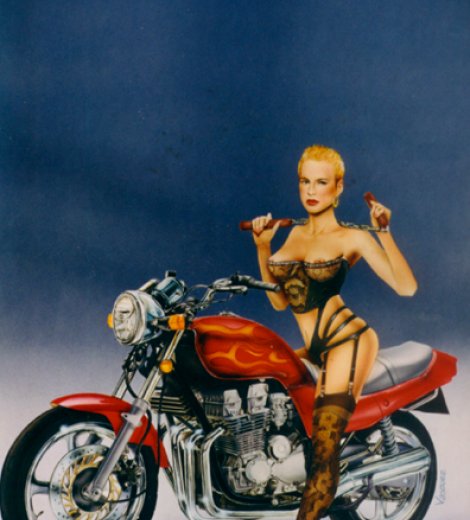 La motociclista