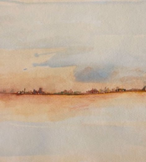 Paisaje, de la serie Itinerarios – Acuarela sobre papel